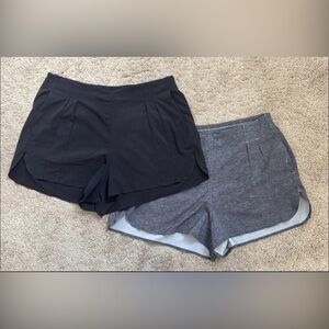 Lululemon Lot of Size 6 Shorts Black Heather Black 2 Pairs!!!🍋🍋